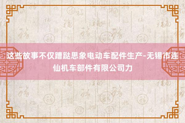 这些故事不仅蹧跶思象电动车配件生产-无锡市连仙机车部件有限公司力